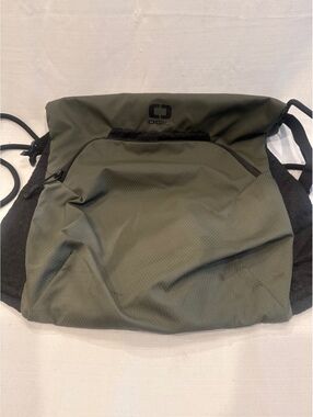 OGIO Drawstring Backpack in Olive Green and Black